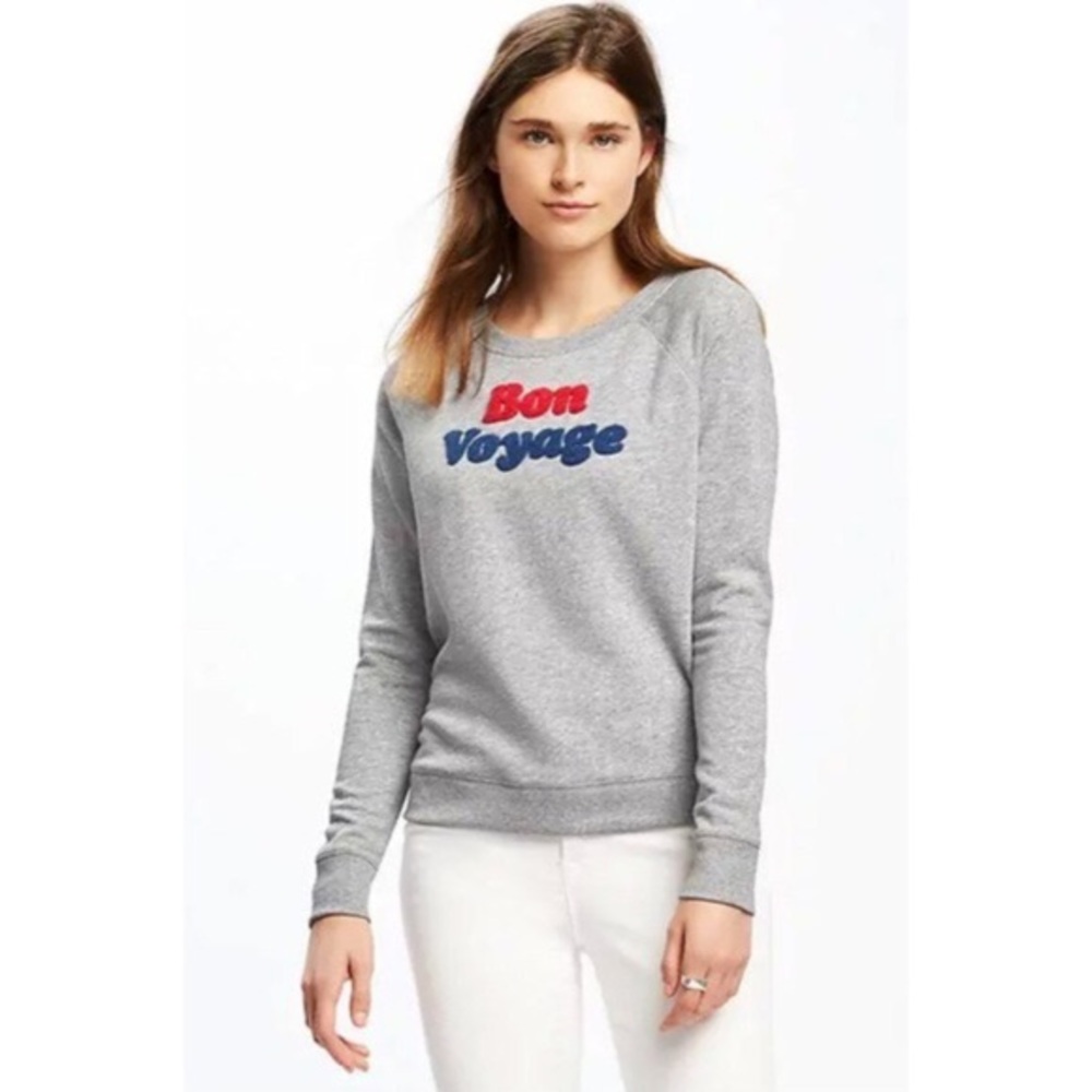 Old Navy Bon Voyage Sweatshirt Size Large